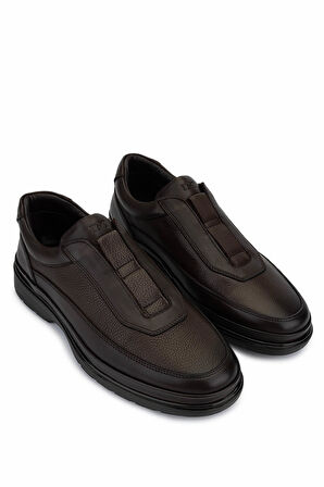 Tamer Tanca Erkek Hakiki Deri Kahverengi Casual Ayakkabı 298 3014-56603 ERK AYK SK25-26 KHV DLC/KHV GUTI