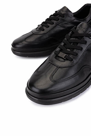 Tamer Tanca Erkek Hakiki Deri Siyah Casual Ayakkabı 298 3016-56603 ERK AYK SK25-26 SIYAH ATLAS