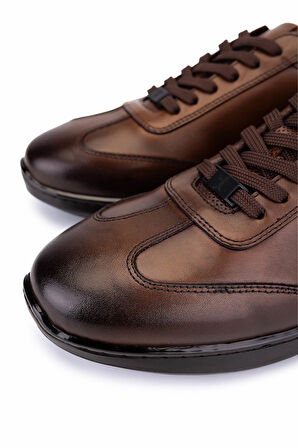 Tamer Tanca Erkek Hakiki Deri Taba Casual Ayakkabı 298 3079-23059 ERK AYK SK25-26 TABA SLVR ALKL