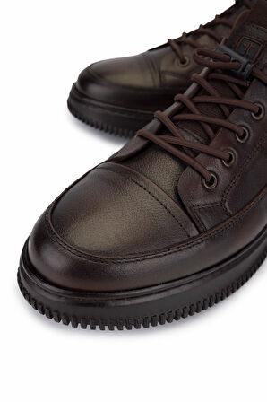 Tamer Tanca Erkek Hakiki Deri Kahverengi Casual Ayakkabı 298 0487-2297 ERK AYK SK25-26 KAHVE ALKL