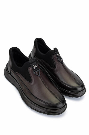 Tamer Tanca Erkek Hakiki Deri Kahverengi Casual Ayakkabı 298 2638-9676 ERK AYK SK25-26 KAHVE ATLAS