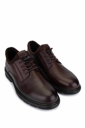 Tamer Tanca Erkek Hakiki Deri Kahverengi Casual Ayakkabı 298 3122-W3050 ERK AYK SK25-26 KESTANE ATLAS