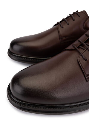 Tamer Tanca Erkek Hakiki Deri Kahverengi Klasik Ayakkabı 298 3081-2087 ERK AYK SK25-26 KAHVE ATLAS