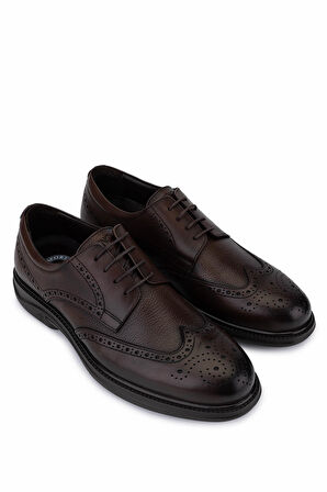 Tamer Tanca Erkek Hakiki Deri Kahverengi Klasik Ayakkabı 298 2320-2087 ERK AYK SK25-26 KAHVE DR/FLTR