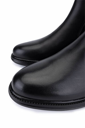 Tamer Tanca Erkek Hakiki Deri Siyah Klasik Bot 298 2572-2087 ERK BOT SK25-26 SIYAH ATLAS