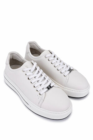 Tamer Tanca Erkek Hakiki Deri Kirli Beyaz Sneakers & Spor Ayakkabı 298 3259-8086 ERK AYK SK25-26 KIRLI BEYAZ MRSL