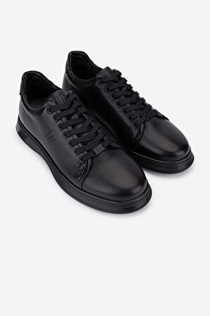 Valmenti Erkek Hakiki Deri Siyah Sneakers & Spor Ayakkabı 298 VAL-3259-8086 ERK AYK SK25-26 SIYAH