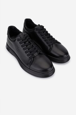 Valmenti Erkek Hakiki Deri Siyah Sneakers & Spor Ayakkabı 298 VAL-3259-8086 ERK AYK SK25-26 SIYAH