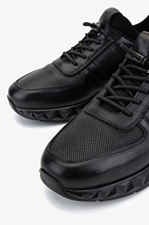 Valmenti Erkek Hakiki Deri Siyah Sneakers & Spor Ayakkabı 298 2602-6200 ERK AYK SK25-26 SIYAH