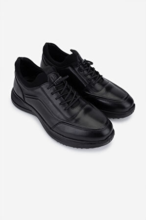 Valmenti Erkek Hakiki Deri Siyah Sneakers & Spor Ayakkabı 298 2625-7102 ERK AYK SK25-26 SIYAH ATLAS