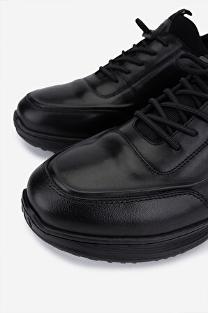Valmenti Erkek Hakiki Deri Siyah Sneakers & Spor Ayakkabı 298 2625-7102 ERK AYK SK25-26 SIYAH ATLAS