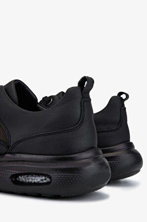 Valmenti Erkek Hakiki Deri Siyah Sneakers & Spor Ayakkabı 298 3174-5018 ERK AYK SK25-26 SYH MAT/HK DNT