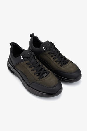 Valmenti Erkek Hakiki Deri Siyah Sneakers & Spor Ayakkabı 298 3174-5018 ERK AYK SK25-26 SYH MAT/HK DNT