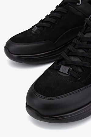 Valmenti Erkek Hakiki Deri Siyah Sneakers & Spor Ayakkabı 298 3174-5018 ERK AYK SK25-26 SYH MAT/SYH DNT