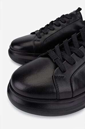 Valmenti Erkek Hakiki Deri Siyah Sneakers & Spor Ayakkabı 298 3194-7585 ERK AYK SK25-26 SIYAH ATLAS
