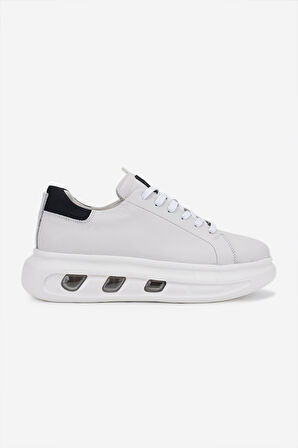 Valmenti Erkek Hakiki Deri Kırık Beyaz Sneakers & Spor Ayakkabı 298 3194-7585 ERK AYK SK25-26 OFF WHITE NAPPA