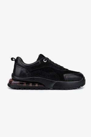 Valmenti Erkek Hakiki Deri Siyah Sneakers & Spor Ayakkabı 298 3203-1626 ERK AYK SK25-26 SYH DNT/SYH