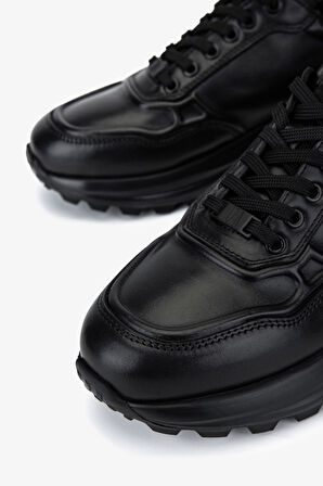 Valmenti Erkek Hakiki Deri Siyah Sneakers & Spor Ayakkabı 298 3236-30219 ERK AYK SK25-26 SIYAH