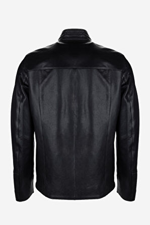 Valmenti Erkek Hakiki Deri Siyah Eskitme Deri Mont 1000 033 ERK DERIMONT Y25 SIYAH ESKITME