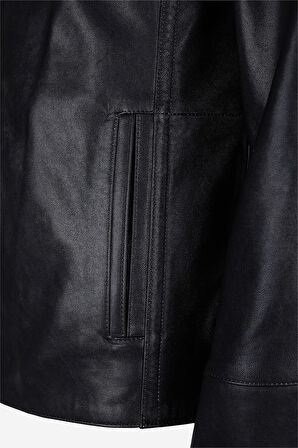 Valmenti Erkek Hakiki Deri Siyah Eskitme Deri Mont 1000 033 ERK DERIMONT Y25 SIYAH ESKITME