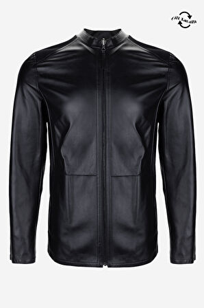 Valmenti Erkek Hakiki Deri Siyah Süet Deri Mont 1000 032 ERK DERIMONT Y25 SIYAH SUET