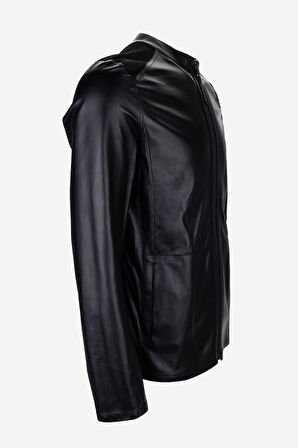 Valmenti Erkek Hakiki Deri Siyah Süet Deri Mont 1000 032 ERK DERIMONT Y25 SIYAH SUET