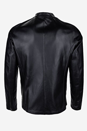 Valmenti Erkek Hakiki Deri Siyah Süet Deri Mont 1000 032 ERK DERIMONT Y25 SIYAH SUET