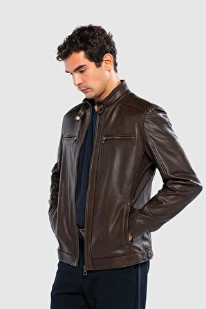 Tamer Tanca Erkek Hakiki Deri Viski Eskitme Deri Mont 1000  TT-01 ERK DERIMONT Y25 VISKI ESKITME