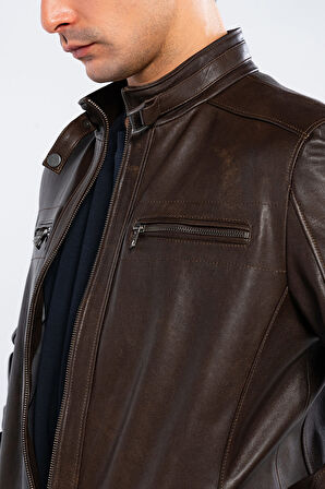 Tamer Tanca Erkek Hakiki Deri Viski Eskitme Deri Mont 1000  TT-01 ERK DERIMONT Y25 VISKI ESKITME