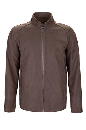 Tamer Tanca Erkek Hakiki Deri Vizon Baskı Deri Mont 1000 029Y ERK DERIMONT Y25 VIZON BSKL