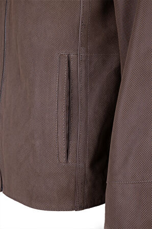 Tamer Tanca Erkek Hakiki Deri Vizon Baskı Deri Mont 1000 029Y ERK DERIMONT Y25 VIZON BSKL