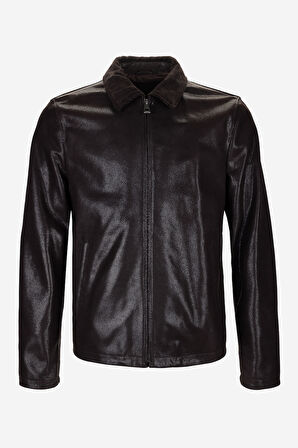 Valmenti Erkek Hakiki Deri Kahverengi Mont 571 ROSSI ERK DERIMONT Y25 KAHVE DESTROY