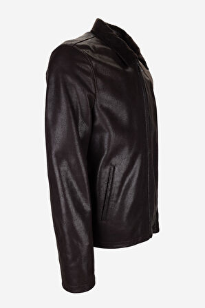 Valmenti Erkek Hakiki Deri Kahverengi Mont 571 ROSSI ERK DERIMONT Y25 KAHVE DESTROY