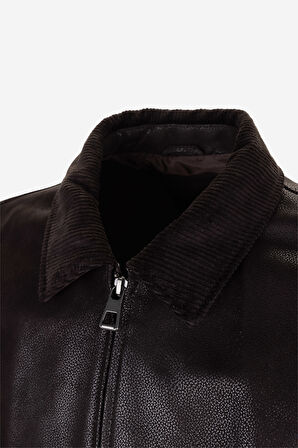 Valmenti Erkek Hakiki Deri Kahverengi Mont 571 ROSSI ERK DERIMONT Y25 KAHVE DESTROY