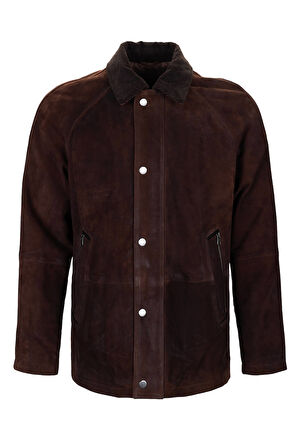 Tamer Tanca Erkek Hakiki Deri Kahverengi Deri Mont 571 BARCELONA ERK DERIMONT Y25 KAHVE Y NUBUK