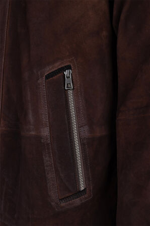 Tamer Tanca Erkek Hakiki Deri Kahverengi Deri Mont 571 BARCELONA ERK DERIMONT Y25 KAHVE Y NUBUK