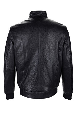 Tamer Tanca Erkek Hakiki Deri Siyah Jumbo Deri Mont 571 DMNT-326 ERK DERIMONT Y25 SIYAH JUMBO