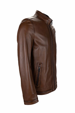 Tamer Tanca Erkek Hakiki Deri Kestane Deri Mont 797 2013 ERK DERI CEKET Y25 ANTIK DERI