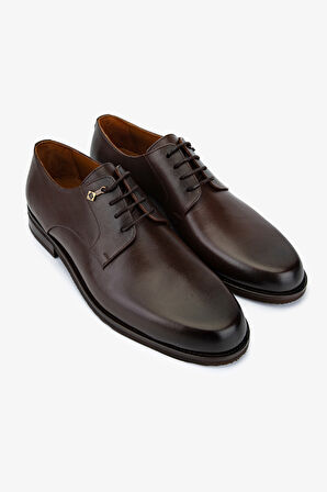 Valmenti Erkek Hakiki Deri Kahverengi Klasik Ayakkabı 708 VAL-4001 ERK AYK Y25 KAHVE DR