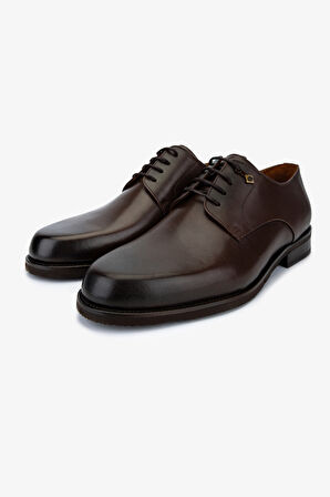 Valmenti Erkek Hakiki Deri Kahverengi Klasik Ayakkabı 708 VAL-4001 ERK AYK Y25 KAHVE DR