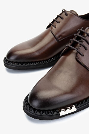 Valmenti Erkek Hakiki Deri Taba Klasik Ayakkabı 183 VAL-43202 ERK AYK Y25 TABA