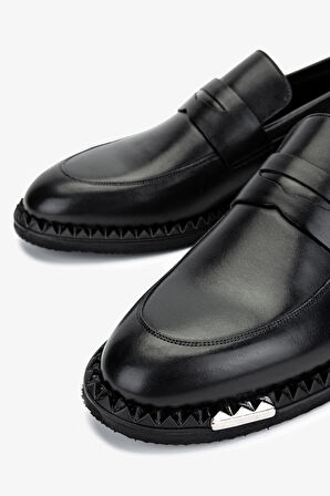 Valmenti Erkek Hakiki Deri Siyah Analin Klasik Ayakkabı 183 VAL-43203 ERK AYK Y25 SIYAH ANL