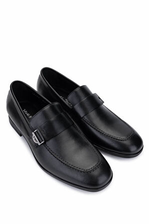 Tamer Tanca Erkek Hakiki Deri Siyah Klasik Ayakkabı 183 42769 ERK AYK Y25 SIYAH