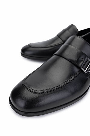 Tamer Tanca Erkek Hakiki Deri Siyah Klasik Ayakkabı 183 42769 ERK AYK Y25 SIYAH