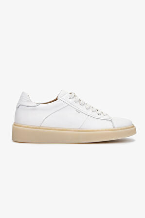 Valmenti Erkek Hakiki Deri Beyaz Sneakers & Spor Ayakkabı 233 5629 ERK AYK Y25 BEYAZ DR