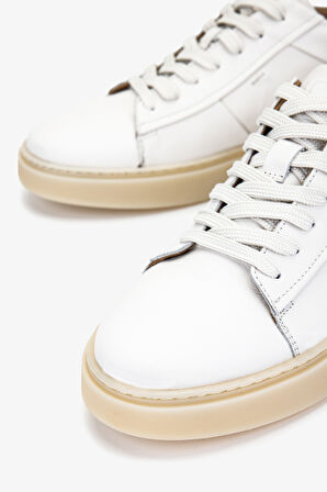 Valmenti Erkek Hakiki Deri Beyaz Sneakers & Spor Ayakkabı 233 5629 ERK AYK Y25 BEYAZ DR