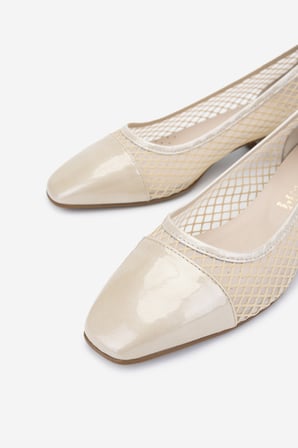 Valmenti Kadın Deri & Tekstil Topuklu Ayakkabı 611 H27036-386 BN AYK Y25 SAND/BEIGE