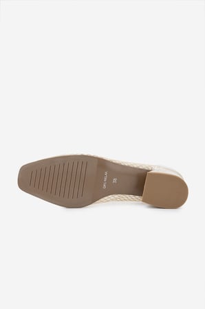 Valmenti Kadın Deri & Tekstil Topuklu Ayakkabı 611 H27036-386 BN AYK Y25 SAND/BEIGE