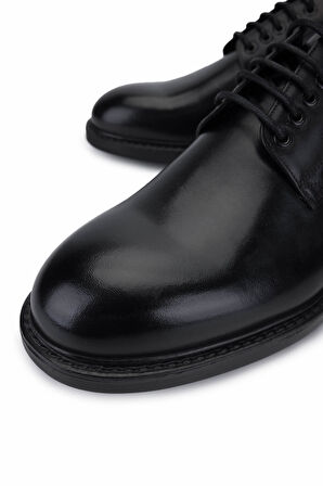 Tamer Tanca Erkek Hakiki Deri Siyah Deri Klasik Ayakkabı 183 43554 ERK AYK Y25 SIYAH DR