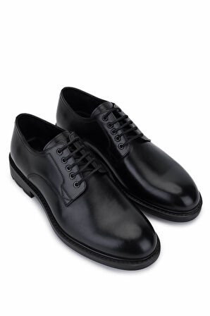 Tamer Tanca Erkek Hakiki Deri Siyah Deri Klasik Ayakkabı 183 43554 ERK AYK Y25 SIYAH DR